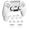 Protective Cover for PlayVital Ps5 Improved Silicone Cover Compatible with Charging 6 Thumb Grip Caps and 2 Stickers 3D Stud and Shockproof Controller