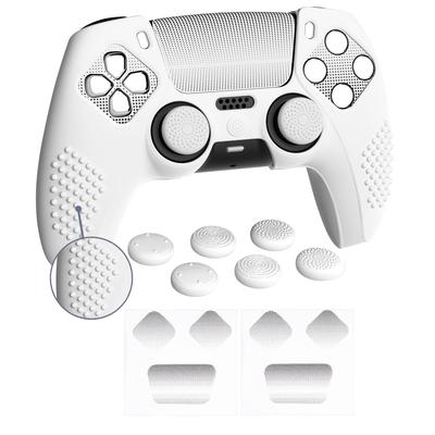 Защитный чехол для PlayVital ps5, улучшенный силиконовый чехол, совместимый с зарядкой, 6 накладок на большой палец и 2 наклейки, 3D-клемма и ударопрочный контроллер