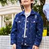 New MLB Denim Jacket Navy Blue Kids' 7ADKMD141