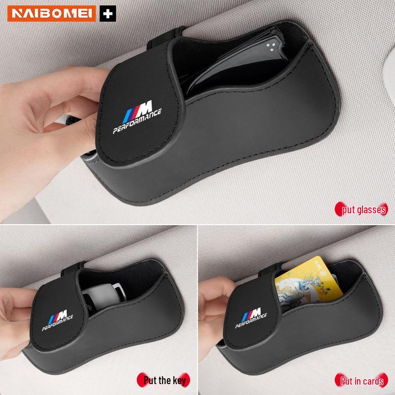 BMW Series Car Glasses Clip Storage Box for 1, 3, 5, 6, 7, X1, X3, X4, X5, X6