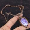 Lepidolite Necklace Copper Wire Wrapped Necklace Adjustable Necklace Gemstone Jewelry Handmade Boho Style Necklace Copper Wire Wrap Jewelry