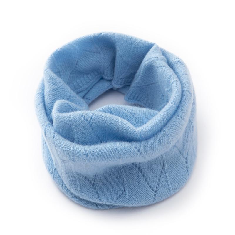 Women's Cashmere Neck Cover Qinghe Cashmere 30% Cashmere 70% Wool Women's Autumn and Winter Cashmere Scarf Soft and Warm