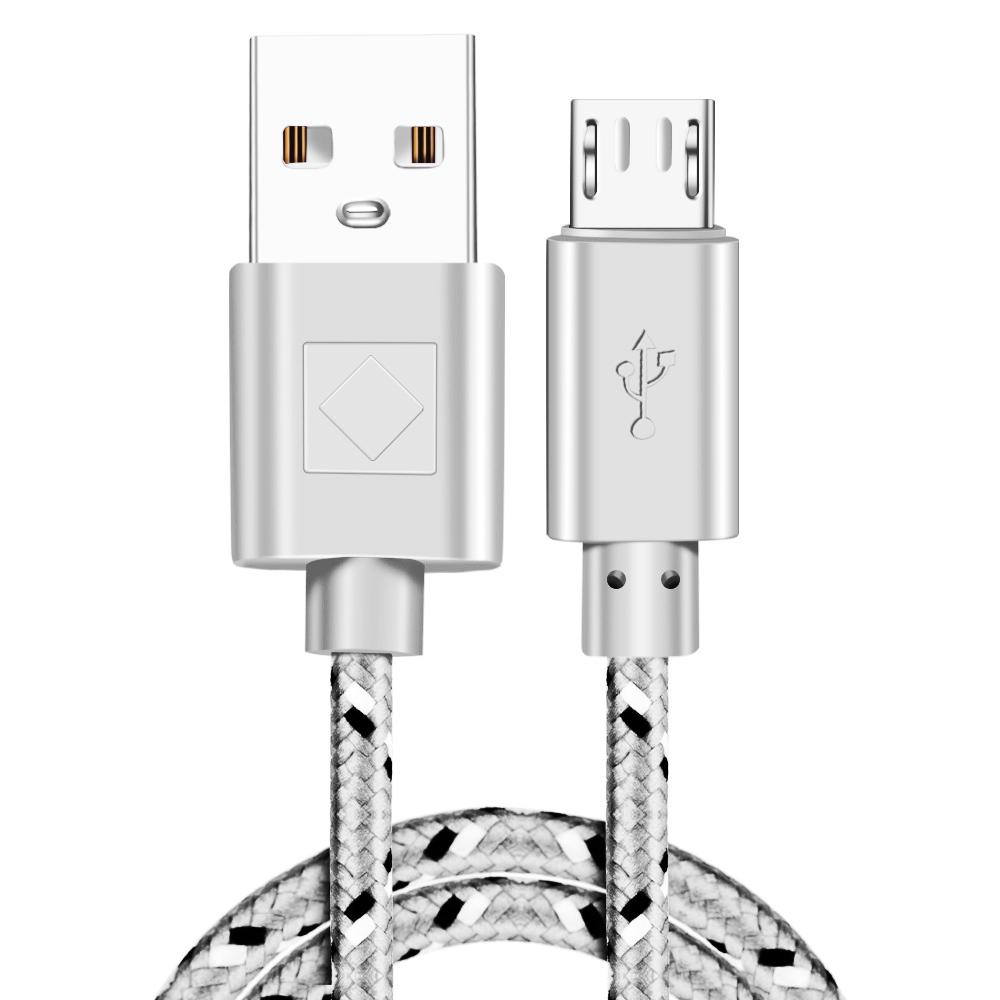 Micro USB Cable 2m 3m 2.4A Fast Charging USB Microusb Data Mobile Phone Cable for Samsung S6 S7 Huawei HTC Android Tablet Cable
