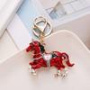 Sparkling Rhinestones Horse Keychain Colorful Backpack Pendant Car Key Chain  Backpack Decoration