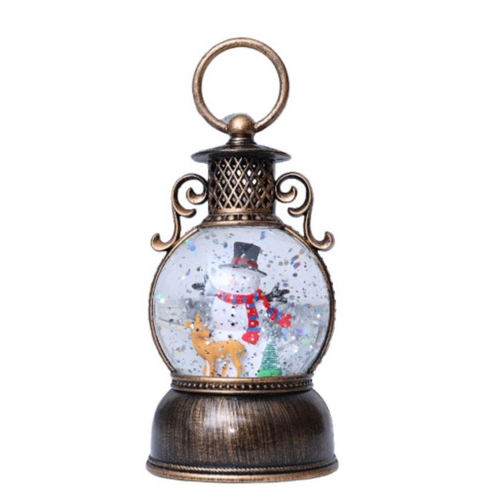 6-Hour Timer Christmas Water Lantern Snow Globe Ornament