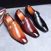Men Dress Shoes Designer Business Office Buckle Loafers Casual Oxfords Shoes Party Formal Shoes