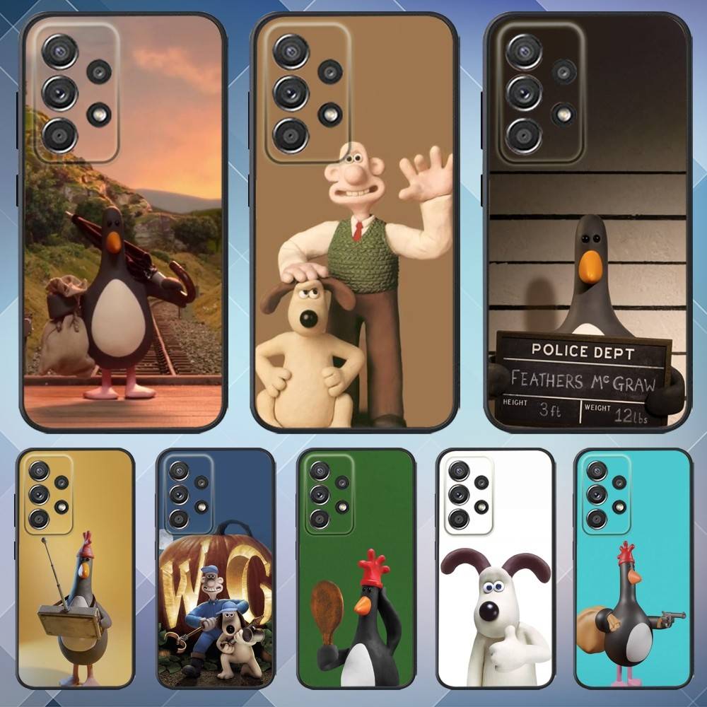 W-WallaceS милый G-Gromit Чехол для телефона для Samsung S25, S24, S21, S22, S23, S30, Ultra, S20, Plus, Fe, Lite, Note, 10, 9, 5G Черный Чехол