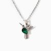 Vintage Crystal Animal Hummingbird Necklaces Fashion Luxury Gold Color Clavicle Chain Birds Necklaces & Pendants with Paper Card
