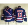 Kids Retro Ice Hockey Jersey Long Sleeve Training Shirt Youth Sports Practice Casual Wear
