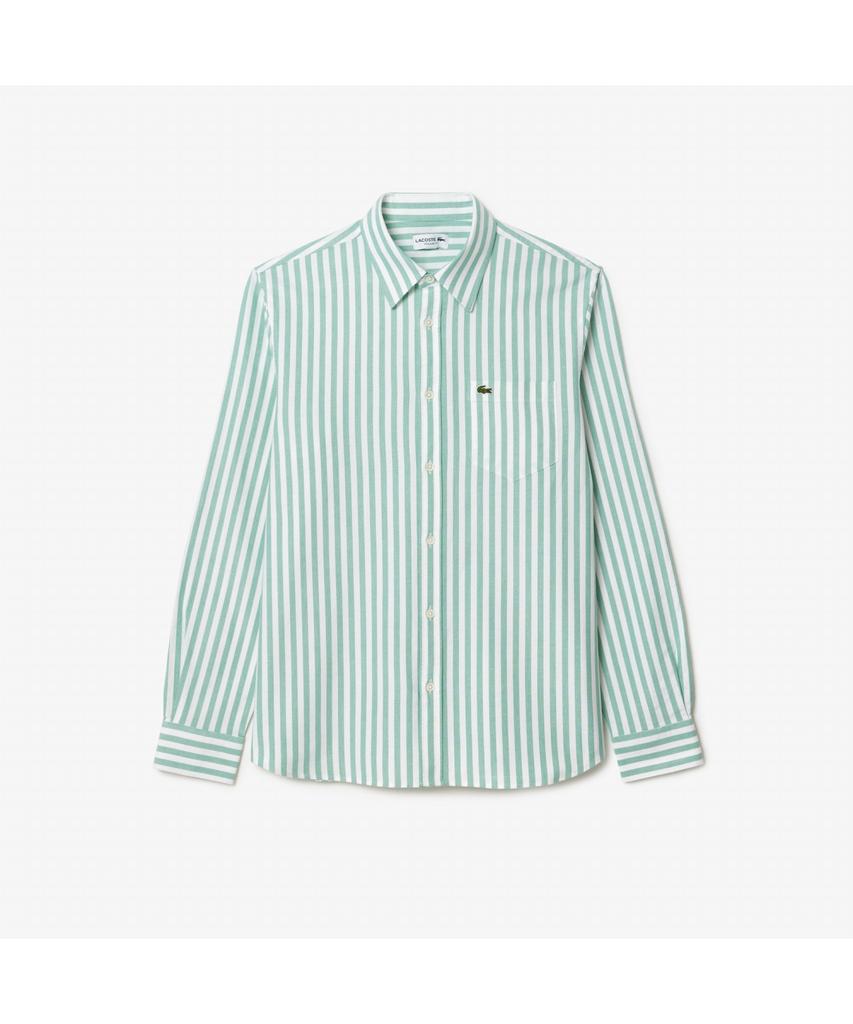 LACOSTE Men'S Oxford Striped Shirt Ch7549-54N Jk1