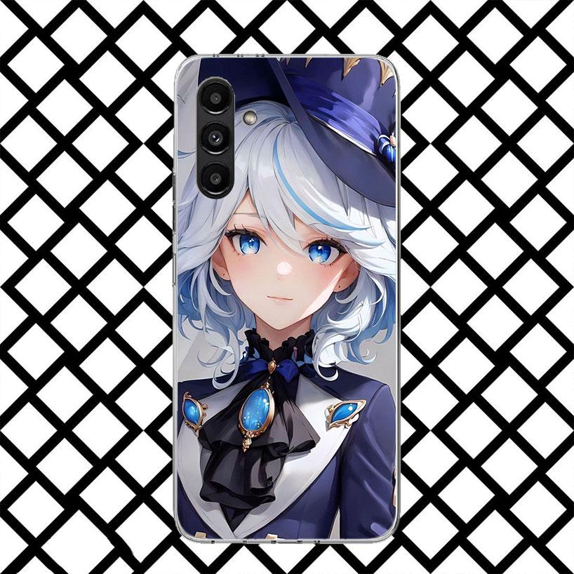 Чехол для телефона Genshin Impact Furina для Samsung Galaxy A17 A37 A57 A16 A26 A36 A56 A15 A25 A35 A55 A14 A24 A34 A54 A13 A23 A33 A53