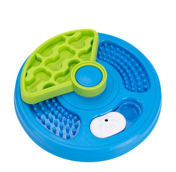 2-Layers Dog Puzzle Toys Slow Feeder Food Dispenser Interactive Increase Puppy IQ Anti-Choking Tableware Dog Licking Plates