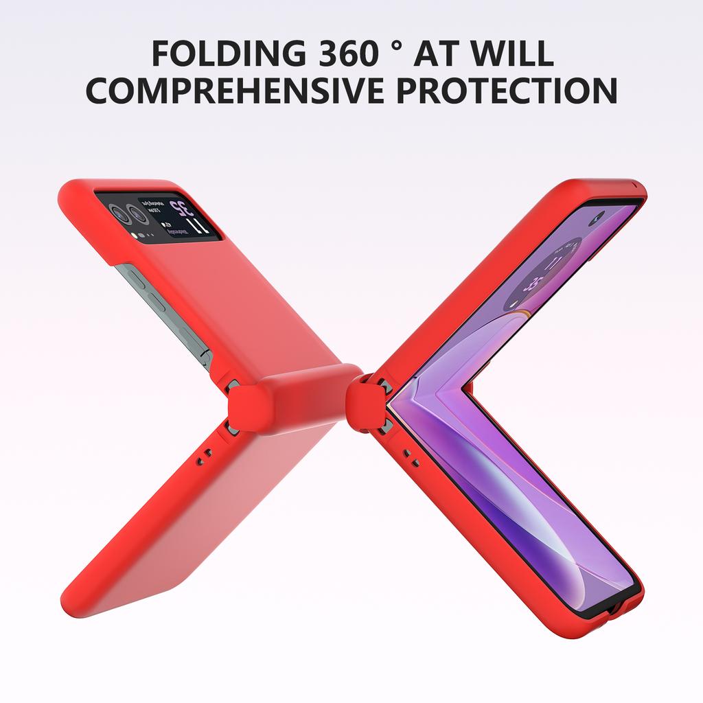 Чехол для Motorola Razr 40 5G с защитой шарнира и покрытием Skin-Touch