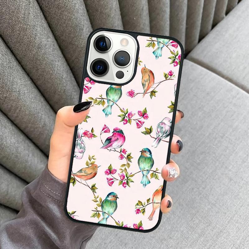Чехол для телефона с колибри для iPhone 17 Air 16 16e 15 13 14 Pro Max 11 12 Plus 2022 MAX Защитный чехол coque