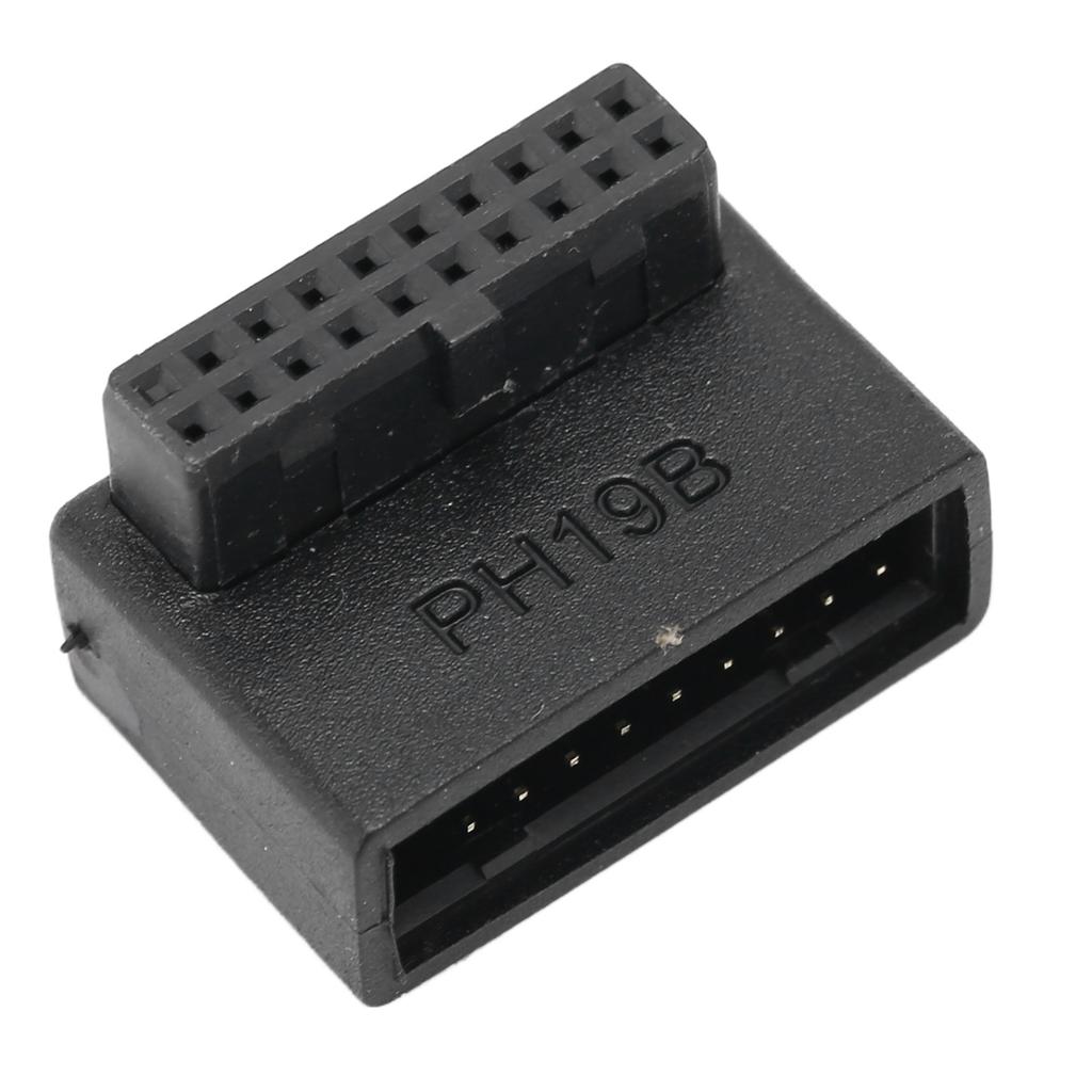 USB Front Panel Adapter Front Panel Socket 90 Degrees  Elbow USB3.0 19Pin To 20Pin Header Adapter for PC