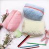 Heart Design Velvet Makeup Pouch With High Capacity For Daily And Travel Use
