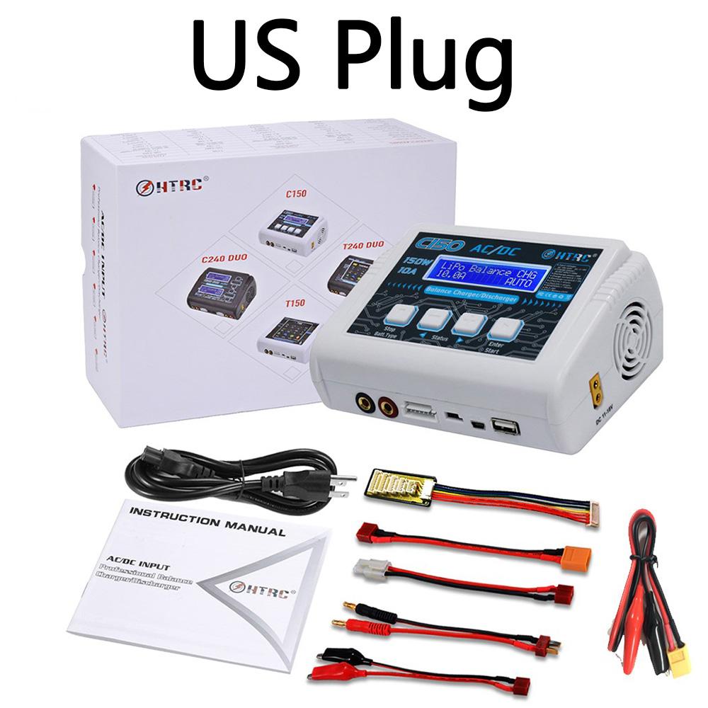 Original HTRC C150 Lipo Charger Battery Rc AC / DC 150W 10A RC Balance Discharger for LiPo LiHV LiFe Lilon NiCd NiMh Pb Battery