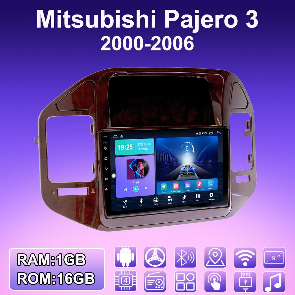 2 DIN Android Carplay автомобильное радио для Mitsubishi Pajero 3 2000-2006 мультимедийный проигрыватель головное устройство стерео GPS навигация BT WIFI 2+32 ГБ