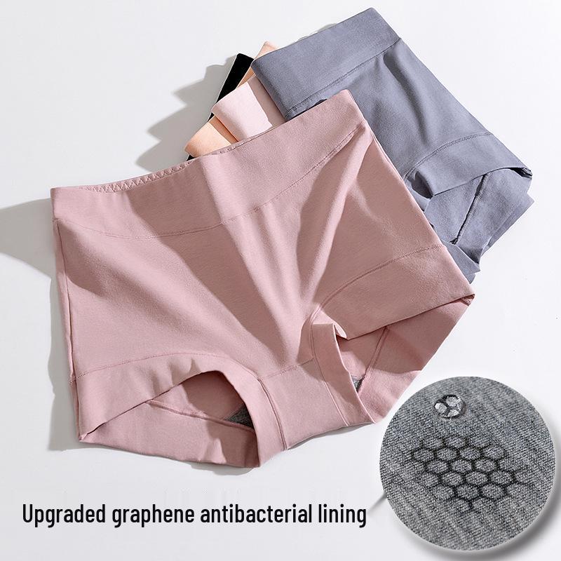 3-Pack Women's High-Waist Cotton Boxer Briefs: Anti-Chafe, Tummy Control, Large Sizes