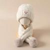 Knitted Knit Beanie Scarf Warm Plush Baby Beanie Hat New Pom Pom Scarf  Boys Girls
