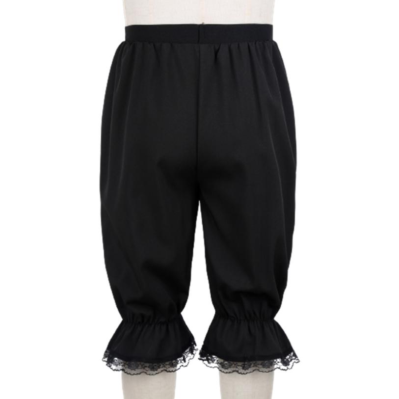 Свободные брюки для девочек, кружевные шаровары с рюшами, шорты, детские брюки в стиле ретро викторианской эпохи Возрождения