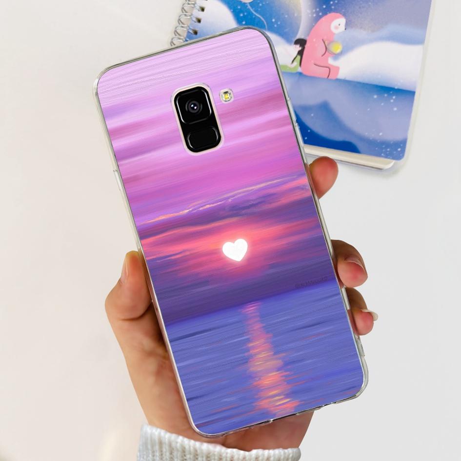 Чехол для Samsung Galaxy A8 2018 / A8 Plus 2018 A530F A730F Силиконовый чехол Популярный цветок одуванчика Мягкий TPU Чехол-защита для телефона