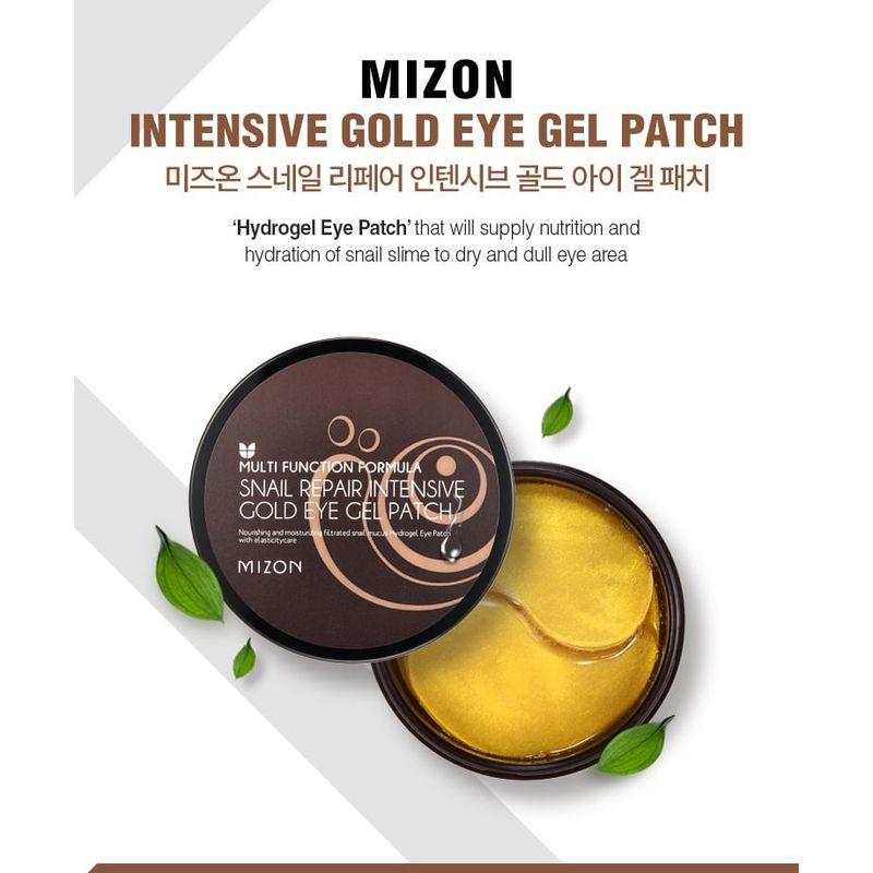 Mizon Набор патчей для глаз с золотом и муцином улитки Intensive Gold Eye Gel Patch Bundle Set