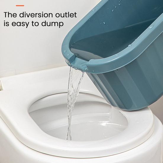 Ведро для швабры прямоугольной формы из утолщенного полипропиленового материала с удобной ручкой для переноски, многоцелевое ведро для хранения