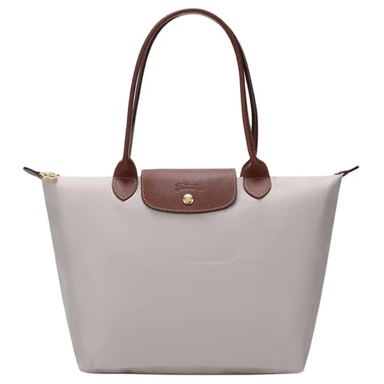 LONGCHAMP Le Pliage Nylon Leather Shoulder Bag Medium Women's Paper Color (Unisex) Shoulder Bags 2605089555
