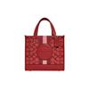 Сумка-тоут Dempsey 22 Classic Monogram на кнопке, из ткани и кожи, женская, красная C8417-IMP2Z