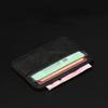 Solid Color Bank Credit Card Box Female Male Business Card Case New Ultra-thin Soft Wallet PU Leather Mini Credit Card Wallet