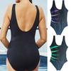 5XL Women Summer Printing Monokini Sexy Backless Ladies Swimming Suit Beachwear