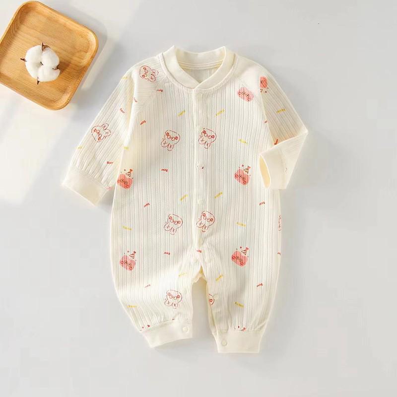 2025 New Pure Cotton Baby Jumpsuit for Spring, Autumn, and Winter - Newborn Toddler Inner Wear
