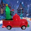 Inflatable Toys Santa Christmas Tree Truck Christmas Decorations 2.7M/8.8FT Built-in LED Lights Holiday Model Xmas Party Decor