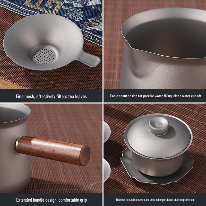 Zhouyue Hengsheng Pure Titanium Tea Set