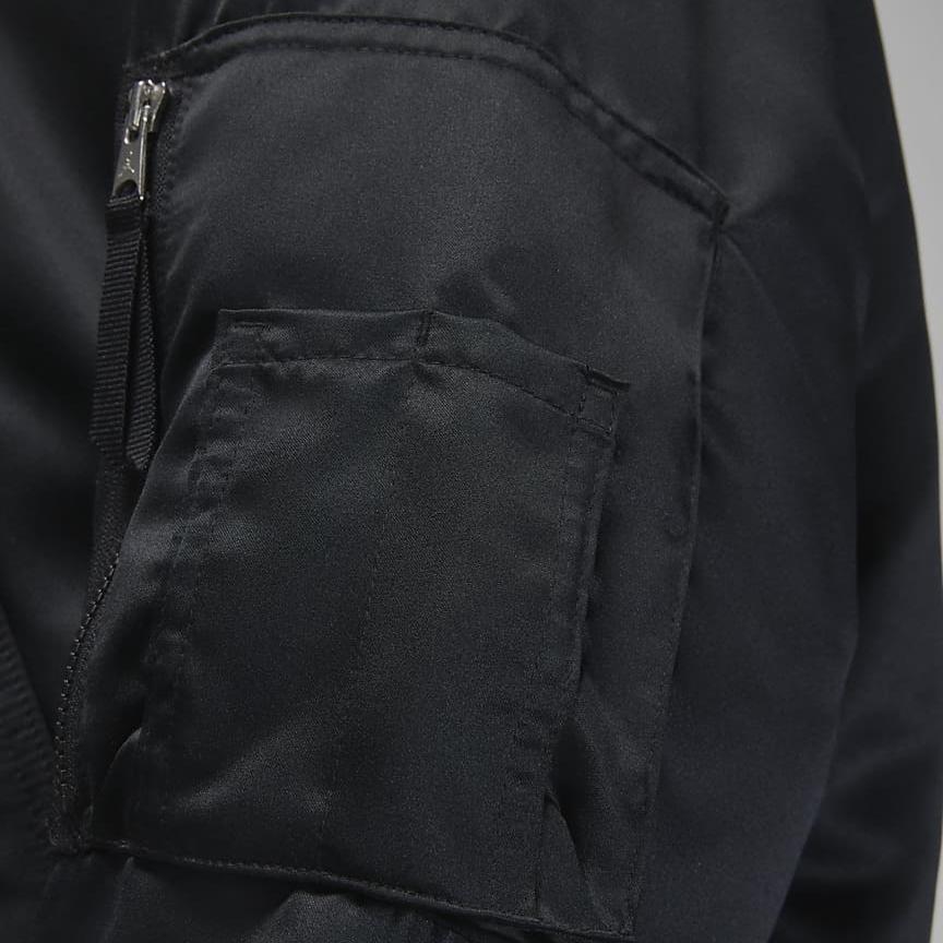 Jordan Air Flight Renegade Jacket Black Women Streetwear DQ9802-010