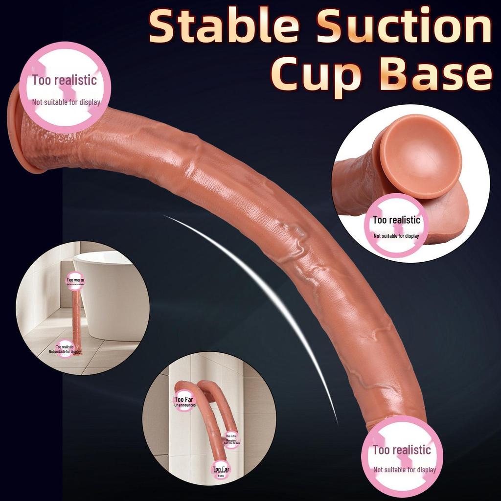 Ультрадлинный силиконовый дилдо - Мягкий мастурбатор для взрослых для женщин