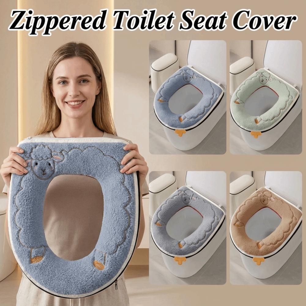 Skin-Friendly Plush Toilet Seat Thick Warm Toilet Seat Cushion Toilet Seat Cover All Seasons