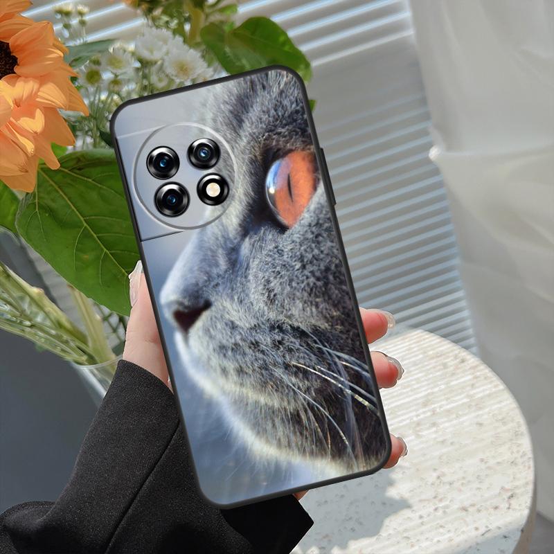 Чехол для телефона OnePlus с изображением британской короткошерстной кошки для моделей 15R 15 13R 12R 10R 13 13T 12 11 10 10T 8T Nord CE 5 2 3 4 Lite N20 N30