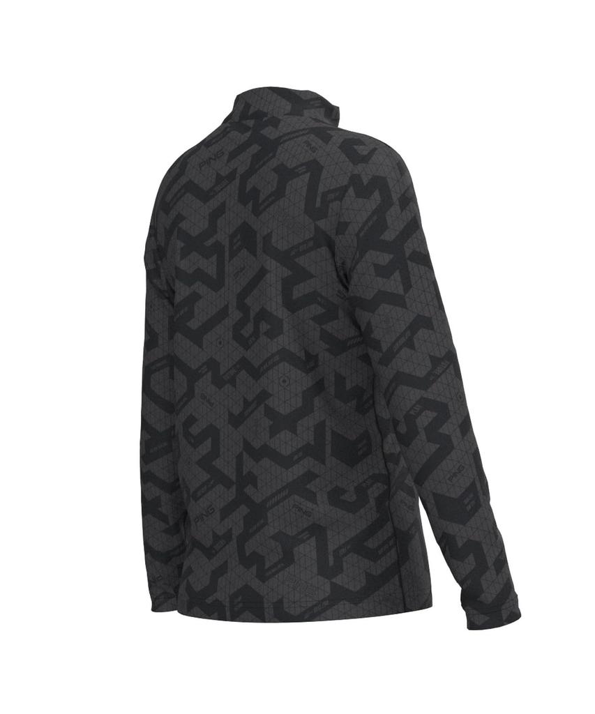 Ping Apparel Long Sleeve High Neck Shirt Golf Undershirt x Size M Women's (Basic Stretch) / / 622-3266900 011_Black Gray,