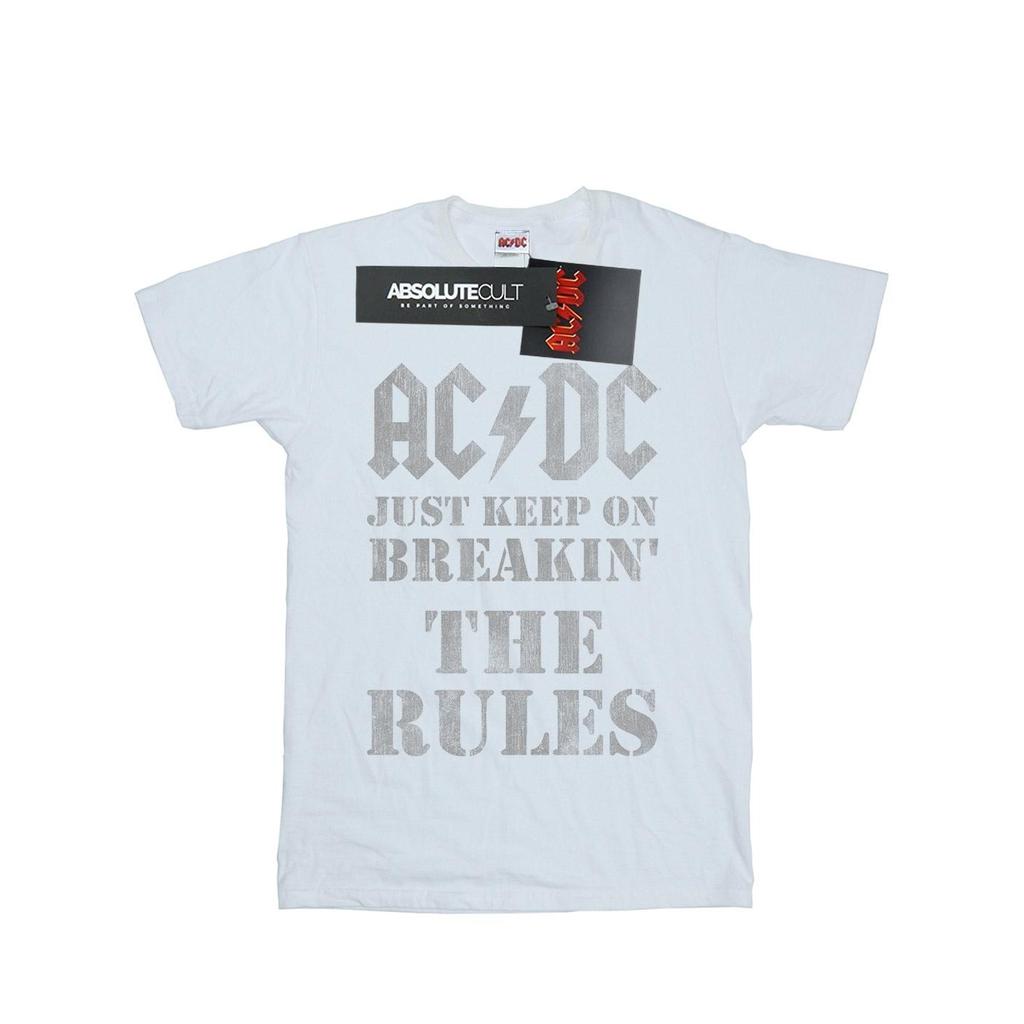 AC/DC Mens Just Keep On Breaking The Rules T-Shirt