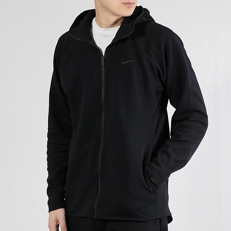 Nike Вязаная куртка с капюшоном мужская верхняя одежда черная AT3225-010