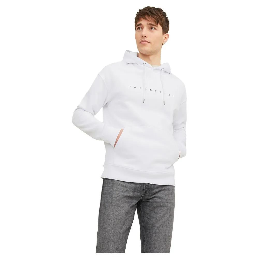 Jack & Jones Star Hoodie 65% cotton 35% polyester white