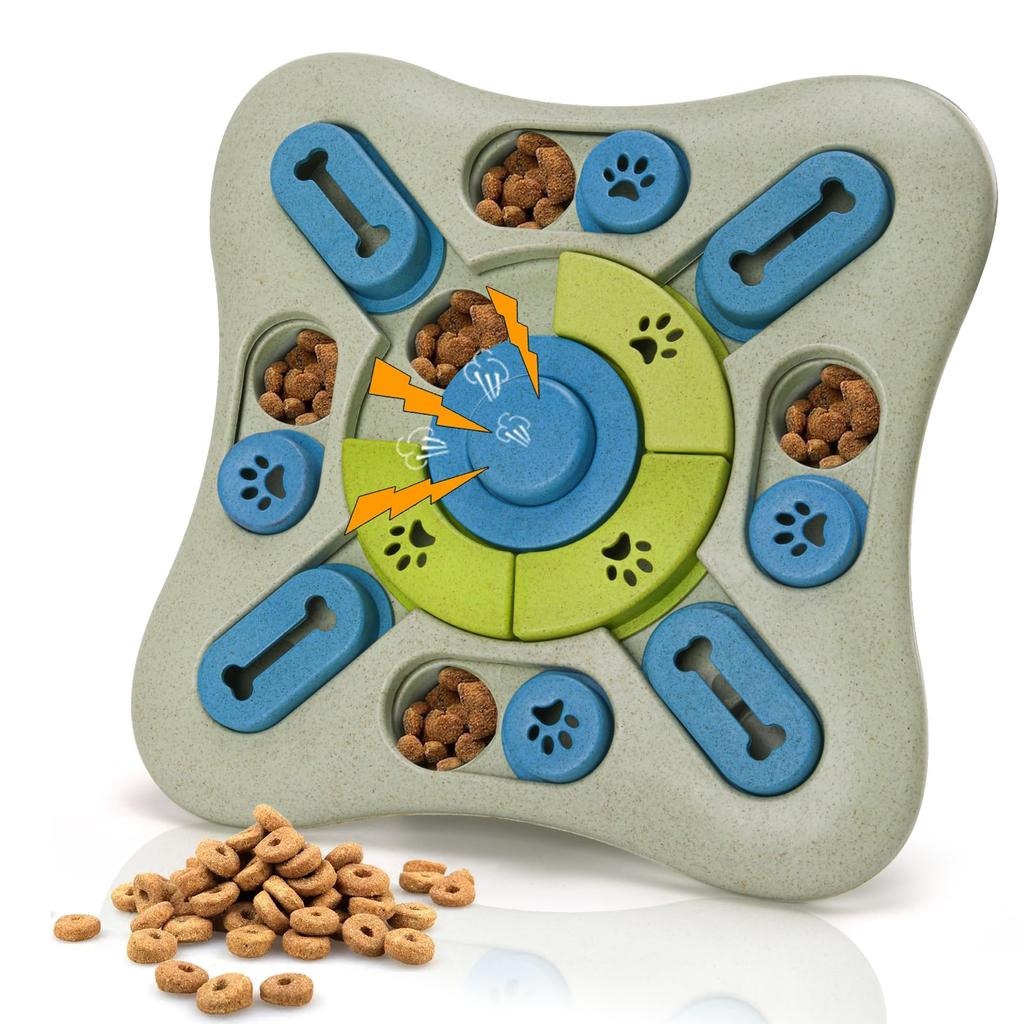 LIFLIX Dog Educational Toy Nosework Feeder Pet Bowl Prevents Fast Eating Smell Training Makes Sounds Separation Anxiety Stress Relief Small To Large