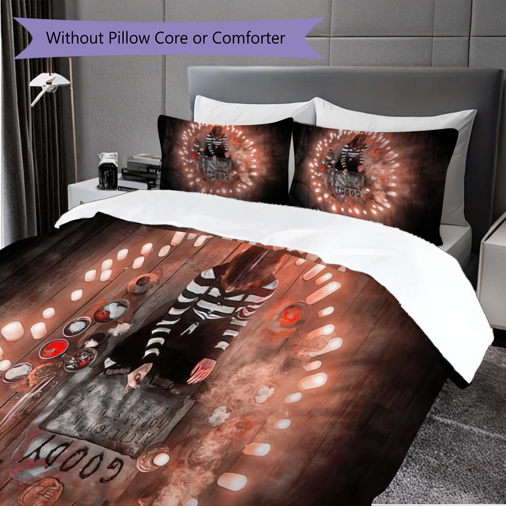 1PC Wednesday pattern Bedding Quilt Set Quilt Cover Pillowcase Home Decoration Birthday Gift (1 * duvet cover + 53 * pillowcase, without core)