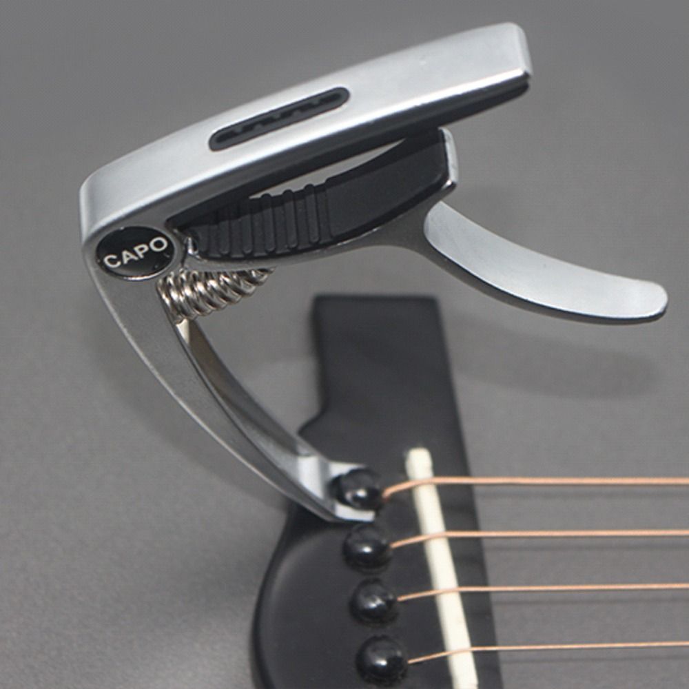 3in 1 Electric Guitar Tuning Clamp Zinc Alloy Quick Change Clamp Key Durable Guitar Capo