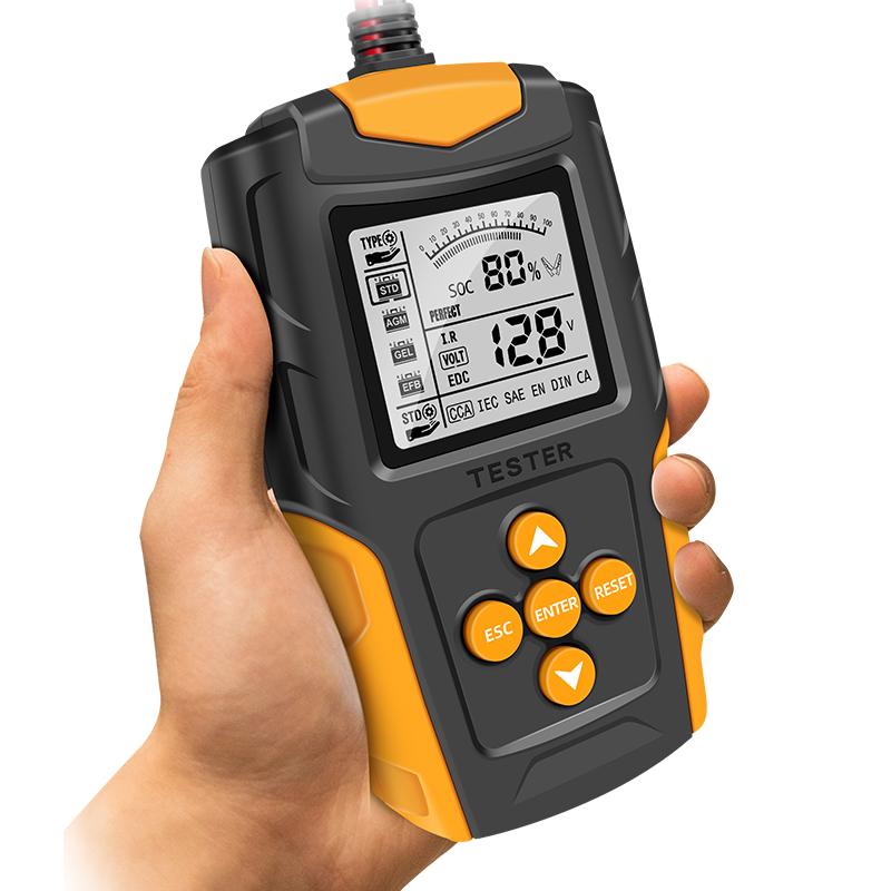 12 В 24 В интеллектуальный тестер и анализатор аккумуляторов для автомобилей GEL AGM Автомобильный быстрозарядный штекер Проверка запуска Диагностические сканирующие инструменты
