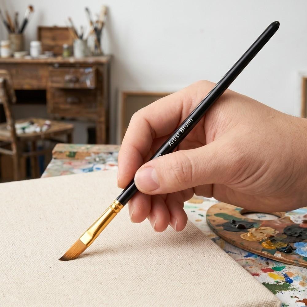 12PCS Comfortable grip Special Shape Paint Brushes Handmade craft painting