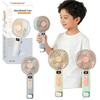 Mini Fan Digital Display Turbo Fan Portable Handheld Mini Fan Outdoor Adjustable High-Speed Electric Fan USB Rechargeable Fan