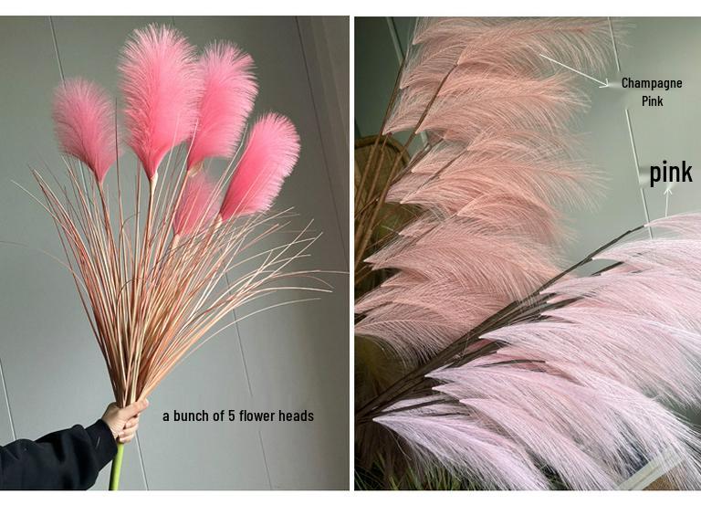 Non-Shedding Reed Grass Flower Display for Indoor Decor and Store Window